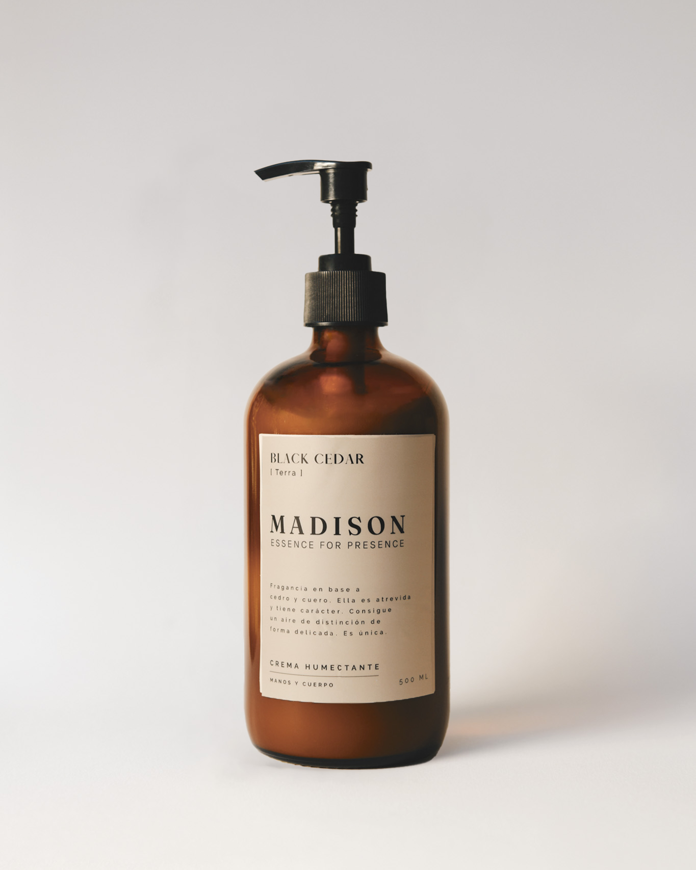 Crema Humectante 500 ml <br> Black Cedar Ámbar