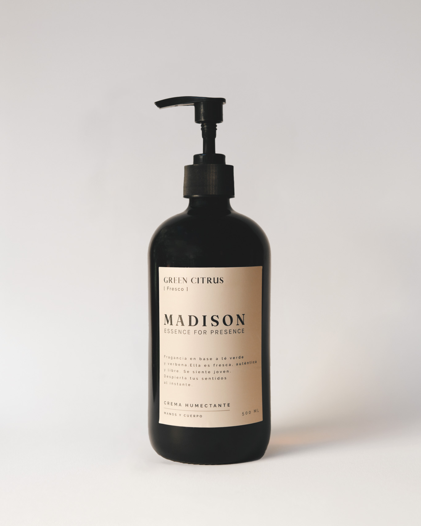 Crema Humectante 500 ml <br> Green Citrus Negro