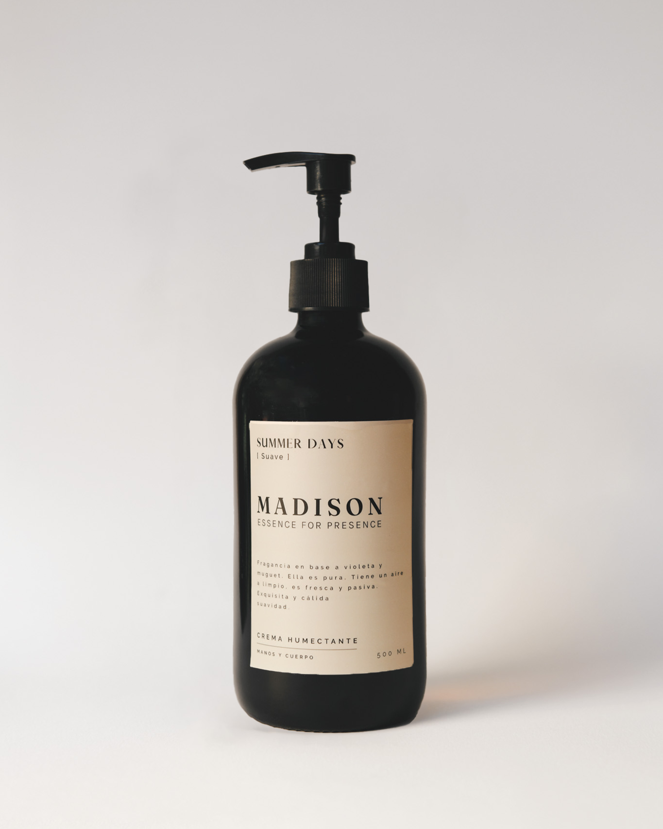 Crema Humectante 500 ml <br> Summer Days Negro