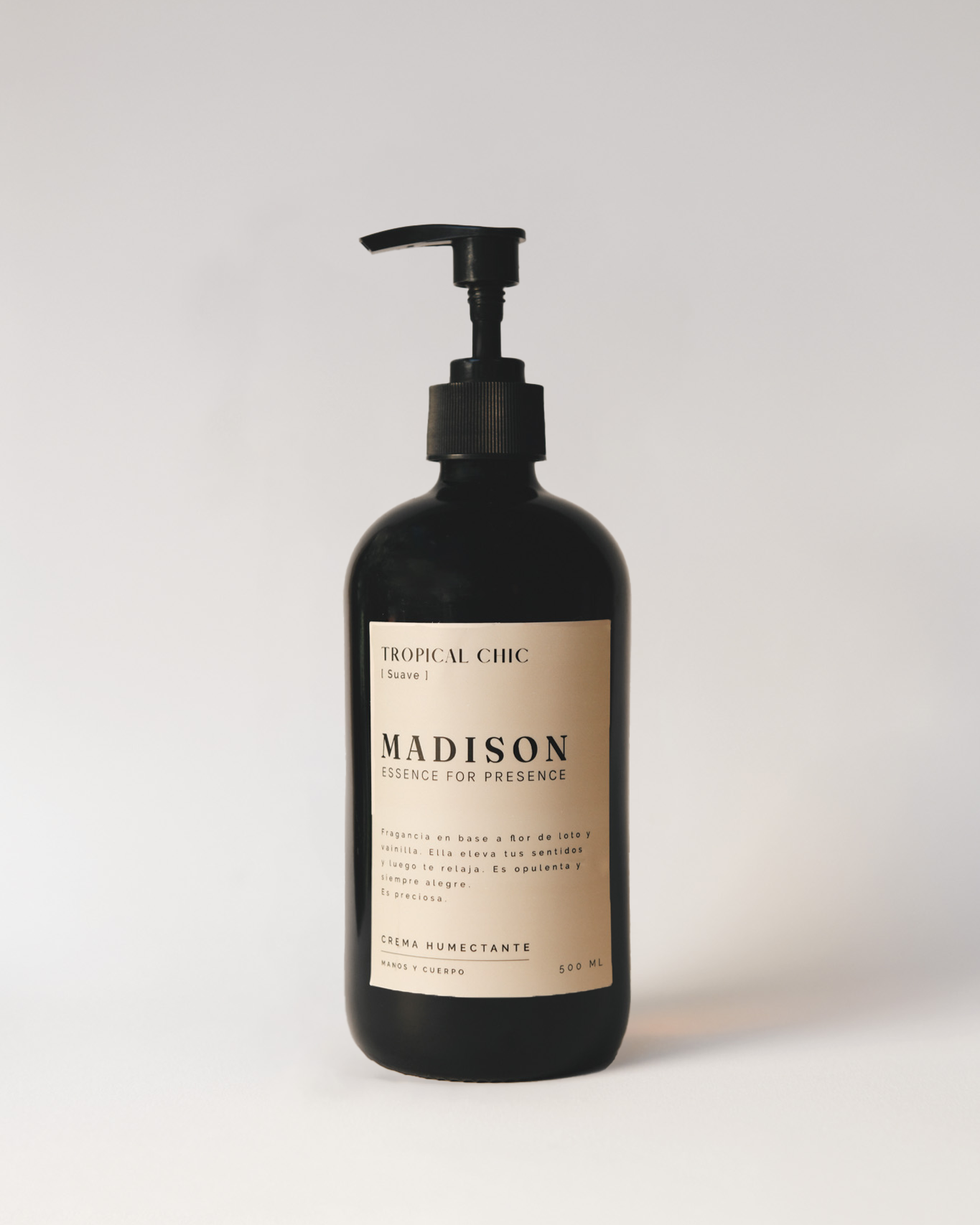 Crema Humectante 500 ml <br> Tropical Chic Negro