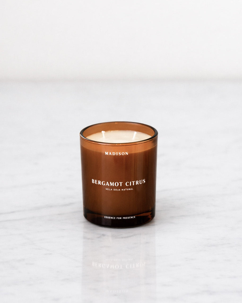 Vela Soja Natural 320 g <br> Bergamot Citrus Ámbar