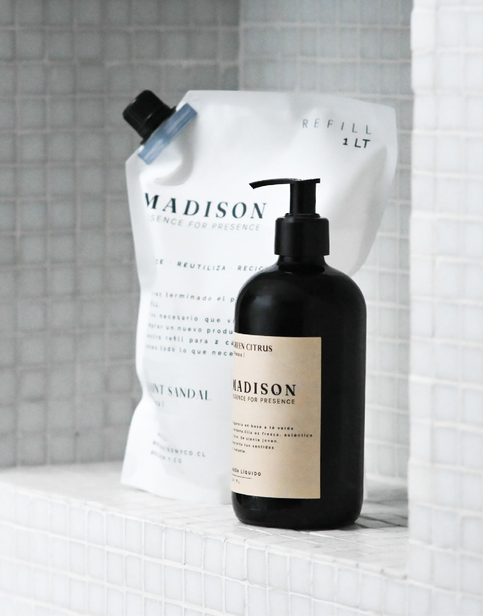 Pack Jabón Líquido 500 ml <br> Black Cedar Ámbar + Refill 1 lt