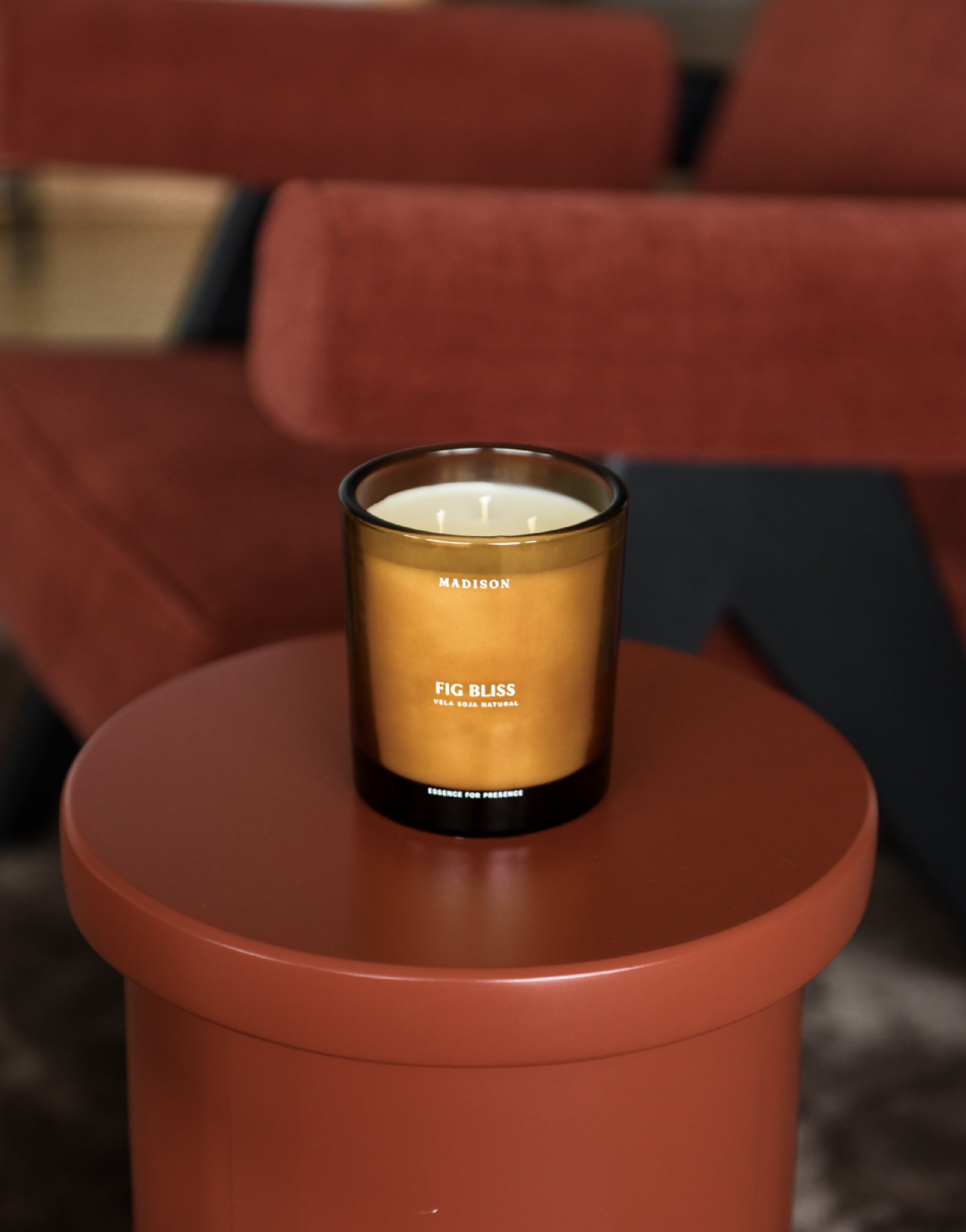 Vela Soja Natural 370 g <br> Fig Bliss Ámbar