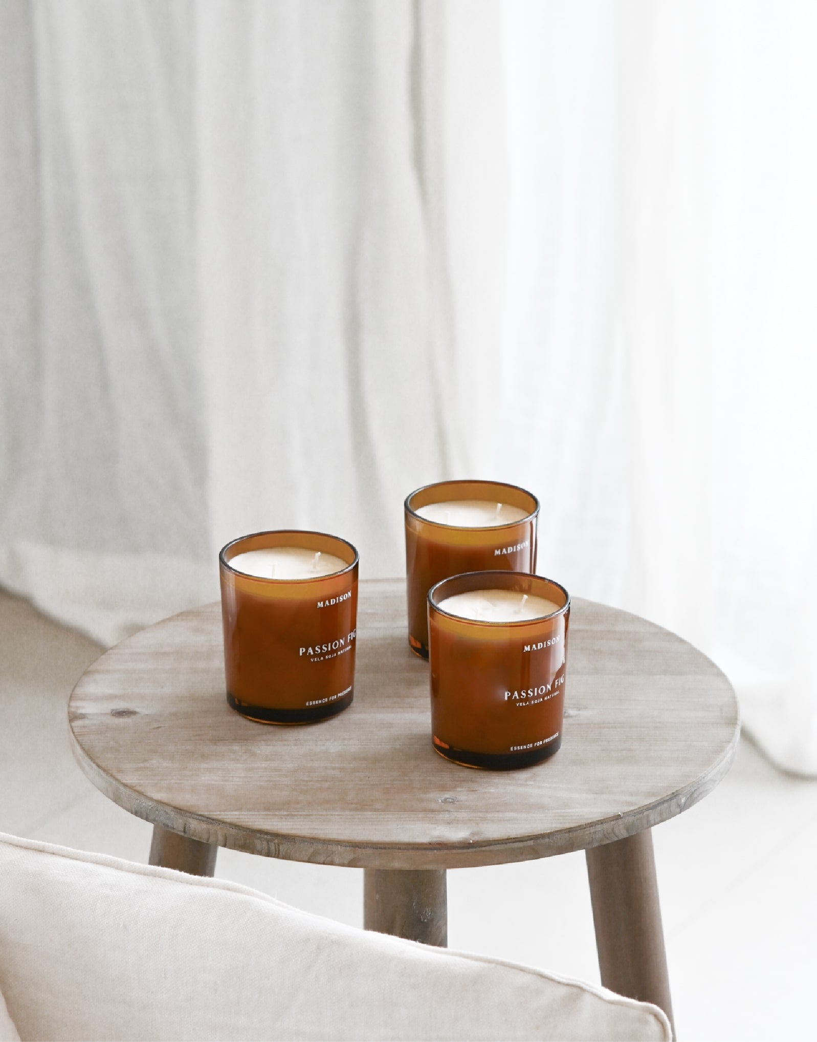 Vela Soja Natural 320 g <br> Passion Fig Ámbar