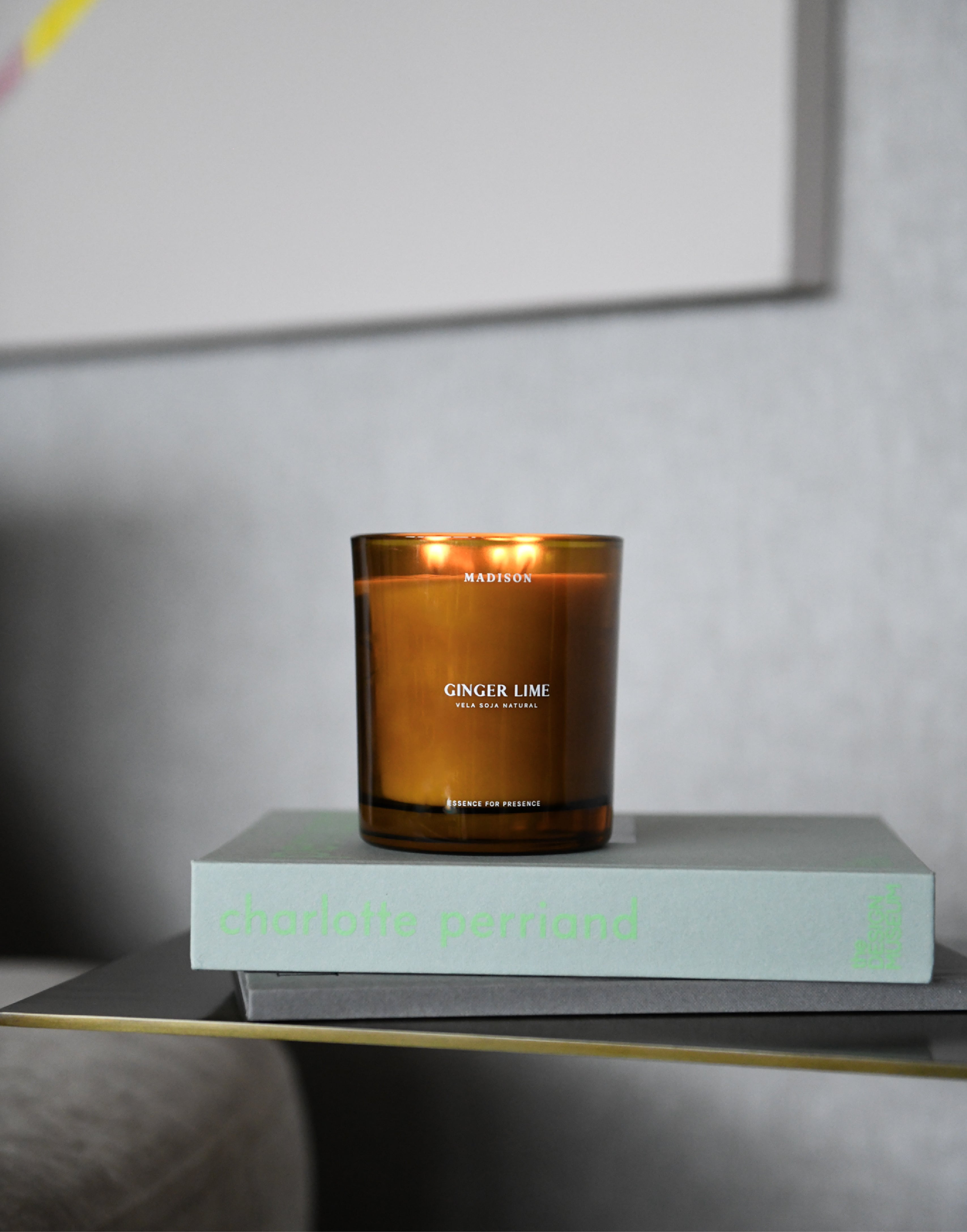 Vela Soja Natural 370 g <br> Ginger Lime Ámbar