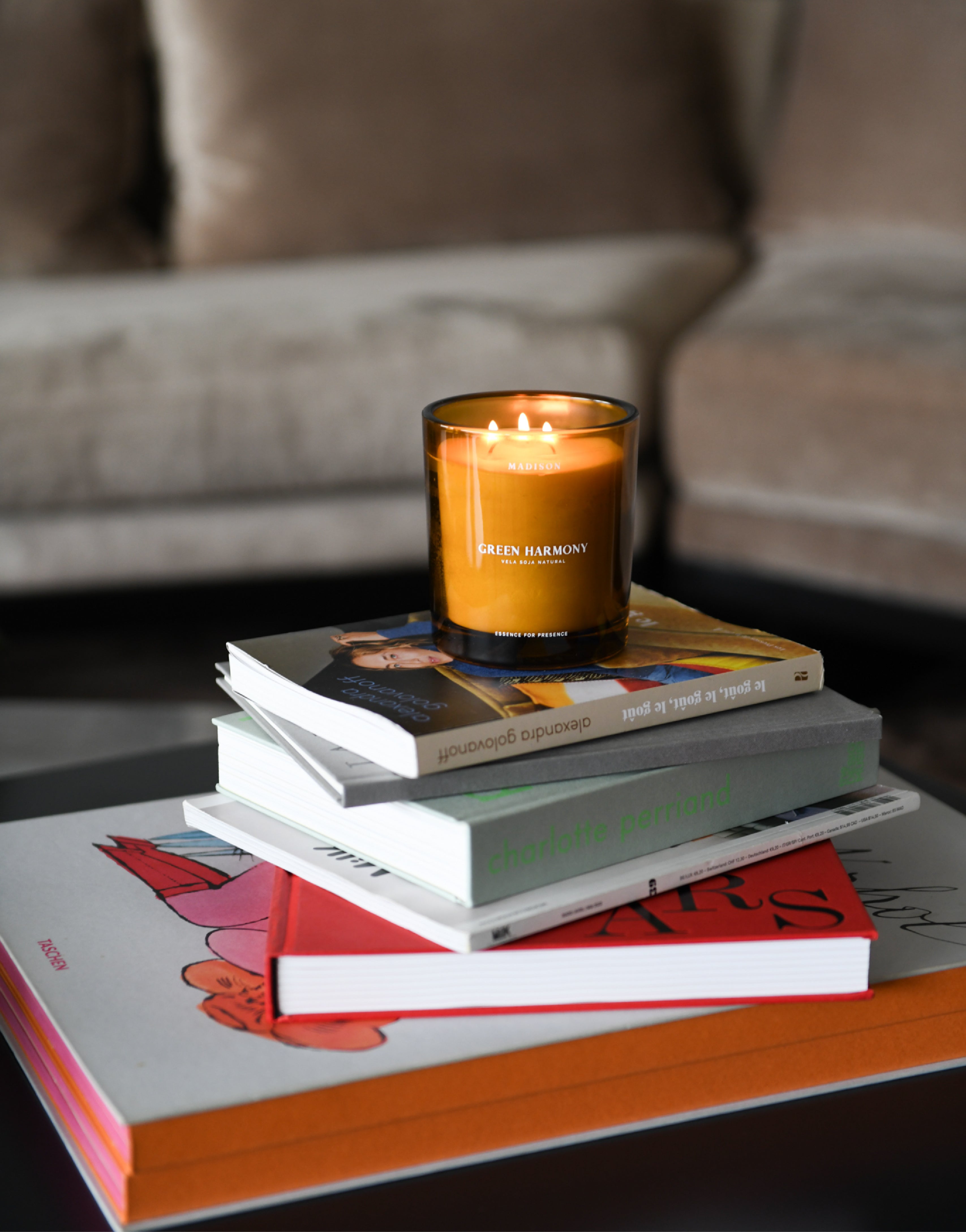 Vela Soja Natural 370 g <br> Ginger Lime Ámbar