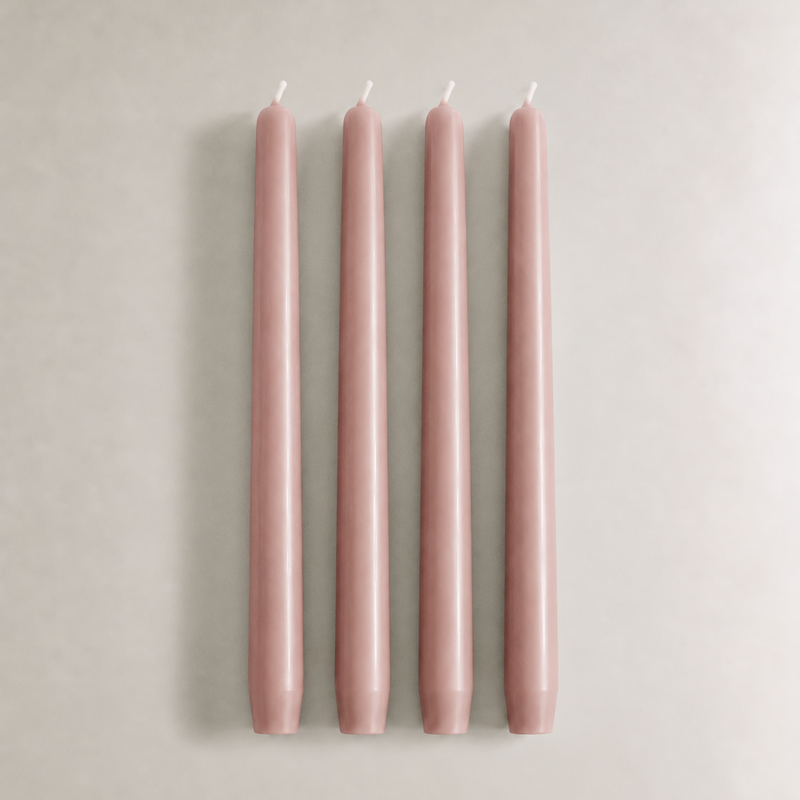 Set 4 Velas Rosadas para Candelabro