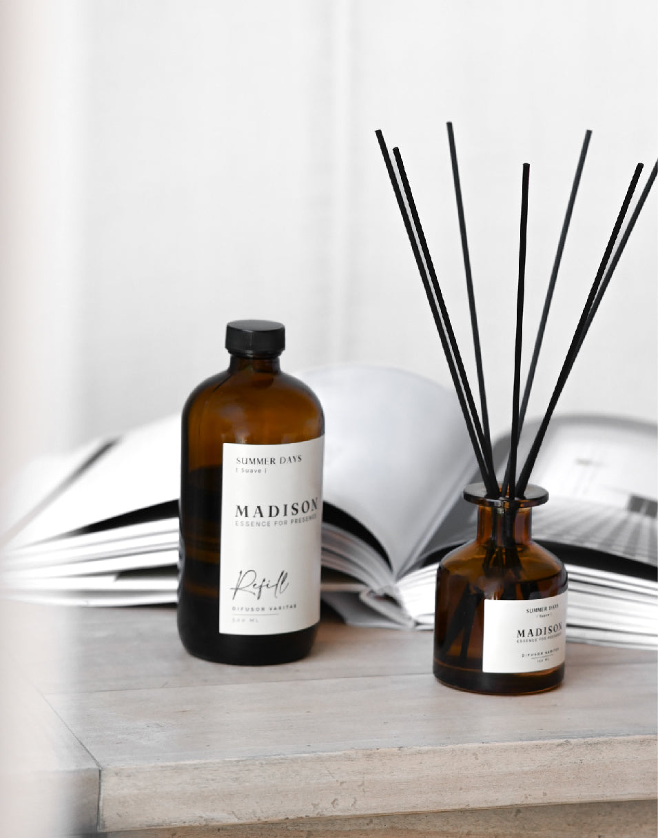 Pack Difusor Varitas 250 ml <br> Black Cedar Negro + Refill 500 ml