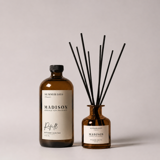 Pack Difusor Varitas 150 ml <br> Summer Days Ámbar + Refill 500 ml