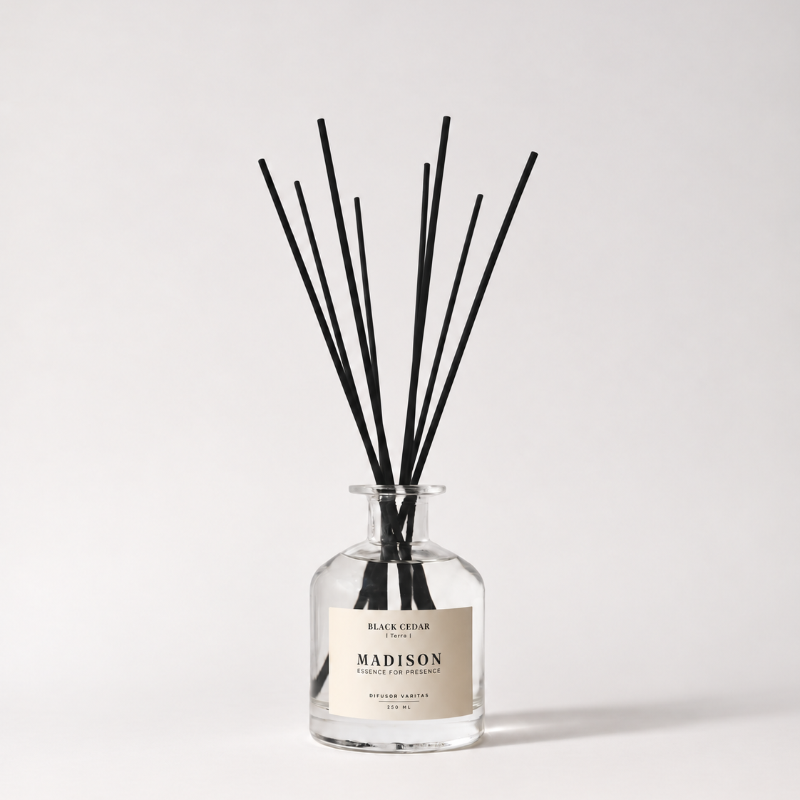 Difusor Varitas 250 ml <br> Black Cedar Transparente