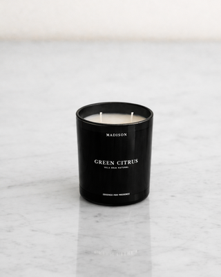 Vela Soja Natural 320 g <br> Green Citrus Negro