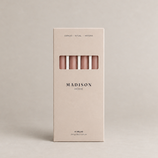 Set 4 Velas Rosadas para Candelabro
