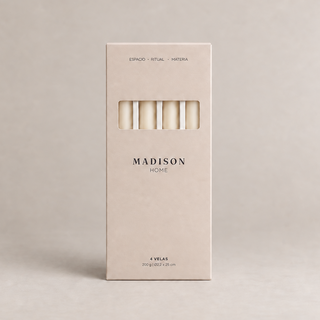 Set 4 Velas blancas para Candelabro