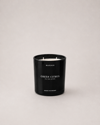 Vela Soja Natural 320 g <br> Green Citrus Negro
