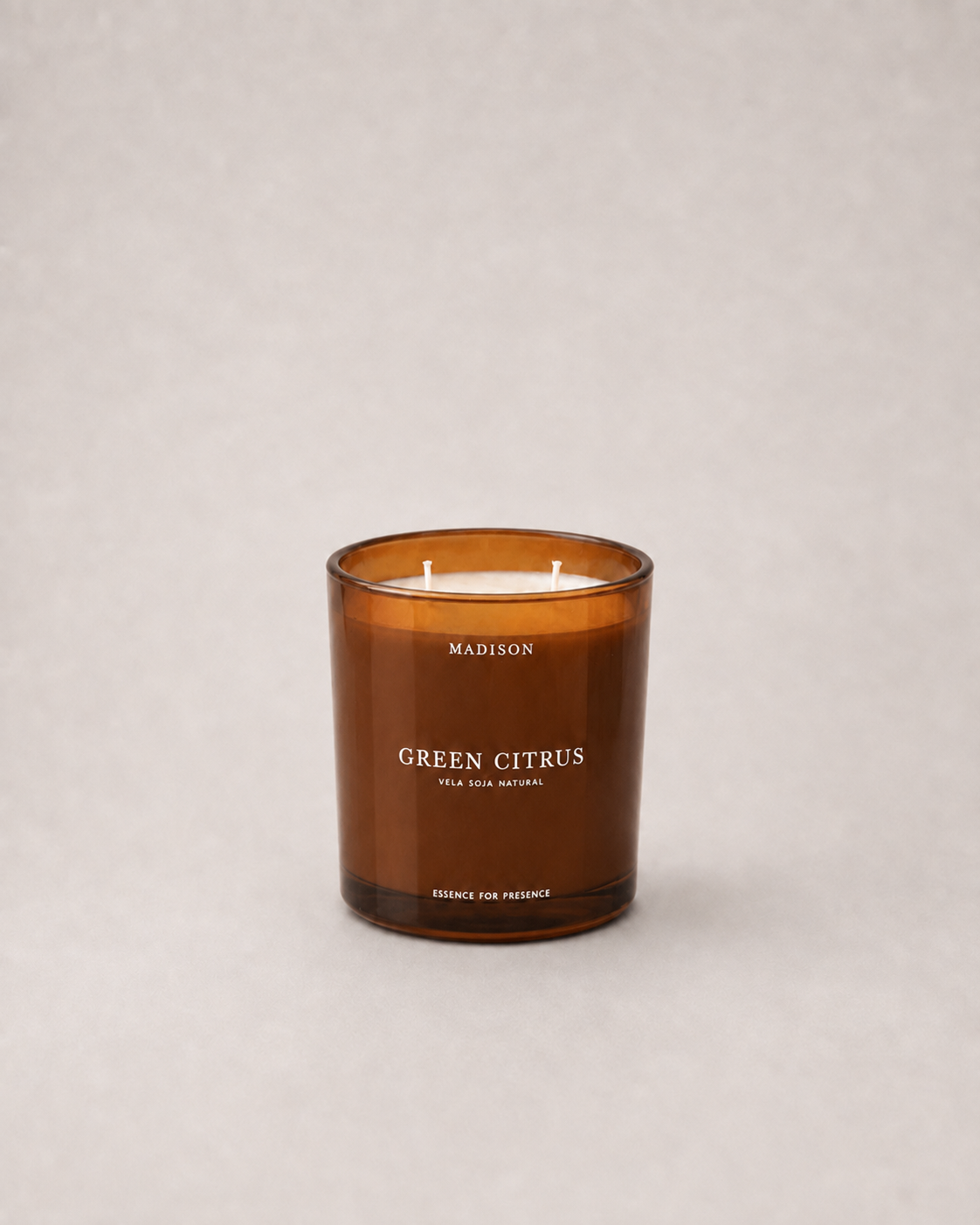 Vela Soja Natural 320 g <br> Green Citrus Ámbar