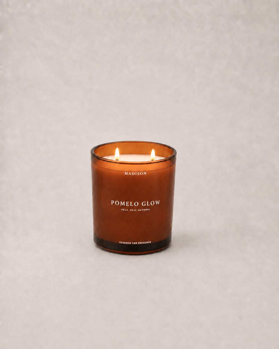 Vela Soja Natural 320 g <br> Pomelo Glow Ámbar