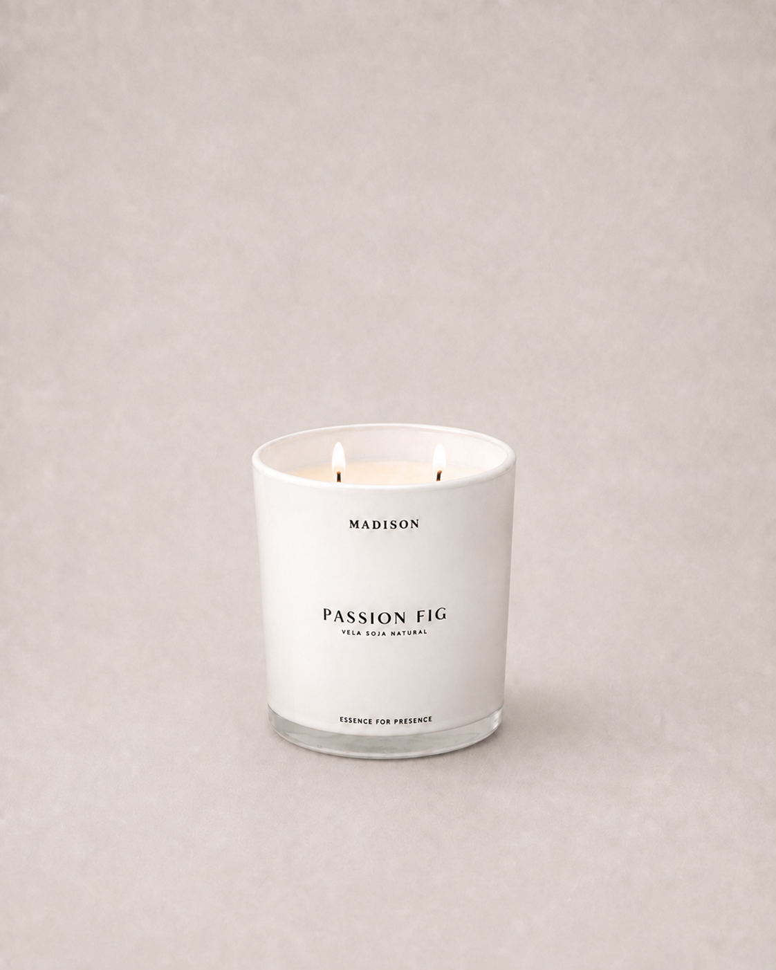 Vela Soja Natural 320 g <br> Passion Fig Blanco