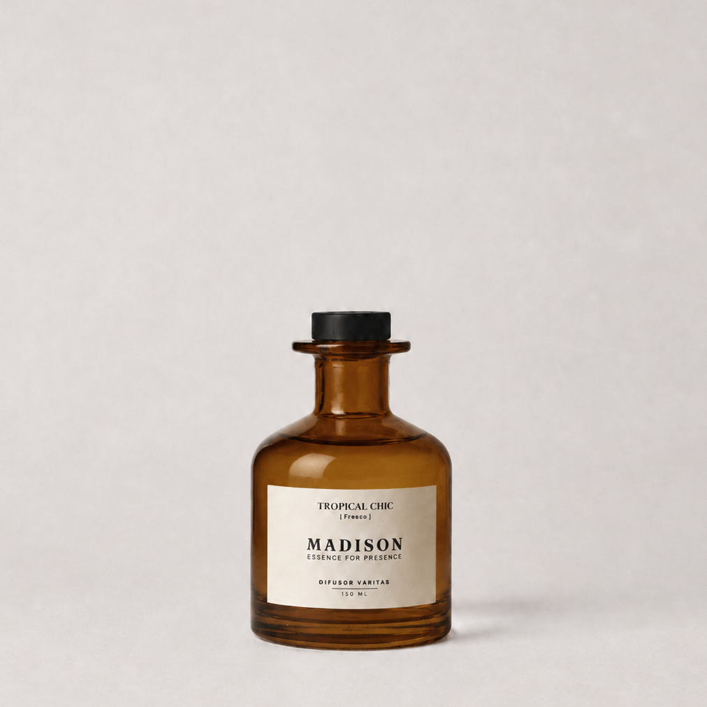 Difusor Varitas 150 ml <br> Tropical Chic Ámbar