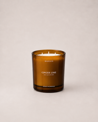 Vela Soja Natural 370 g <br> Ginger Lime Ámbar