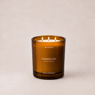 Vela Soja Natural 370 g <br> Passion Fig Ámbar