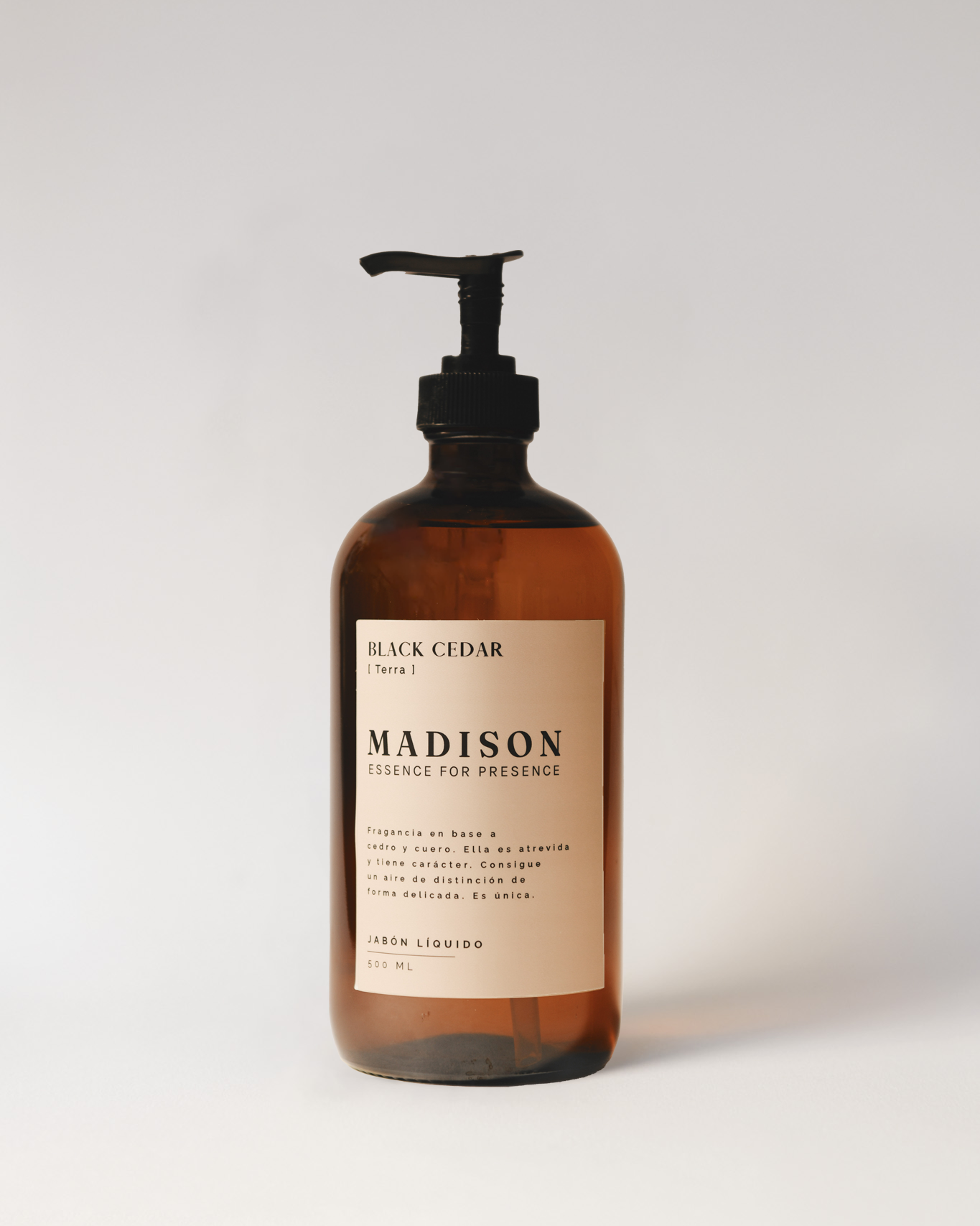 Jabón Líquido 500 ml <br> Black Cedar Ámbar