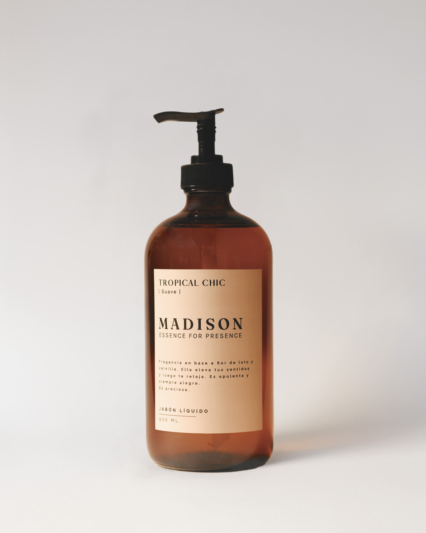 Jabón Líquido 500 ml <br> Tropical Chic Ámbar