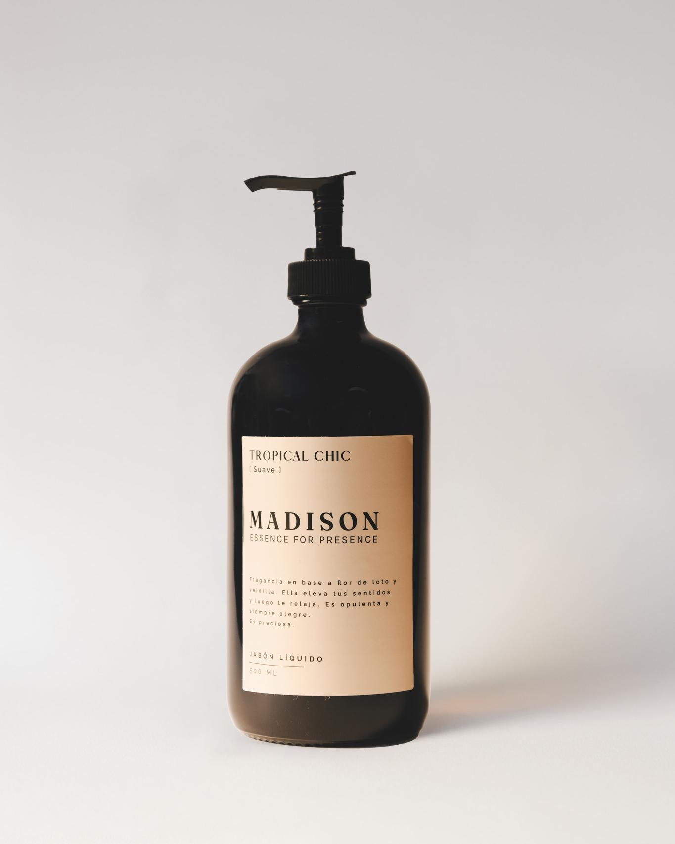 Jabón Líquido 500 ml <br> Tropical Chic Negro