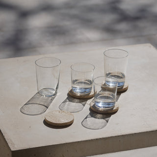 Set 4 Posavasos Travertino