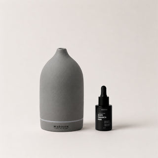 Pack Home Diffuser Gris + <br> Aceite Fragancia 30 ml Pomelo Glow