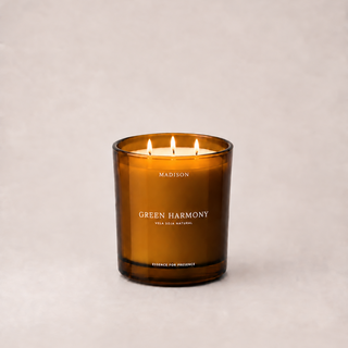 Vela Soja Natural 370 g Green Harmony Ámbar