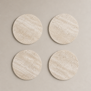 Set 4 Posavasos Travertino